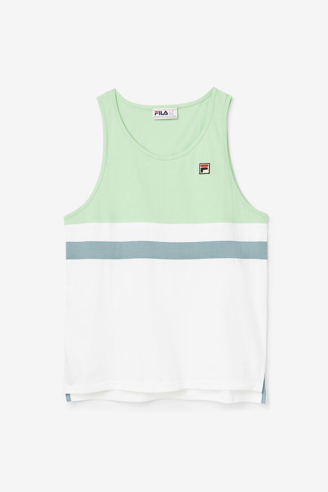 Fila T-Shirt Stoke Tank Mens White - India YVX-361490